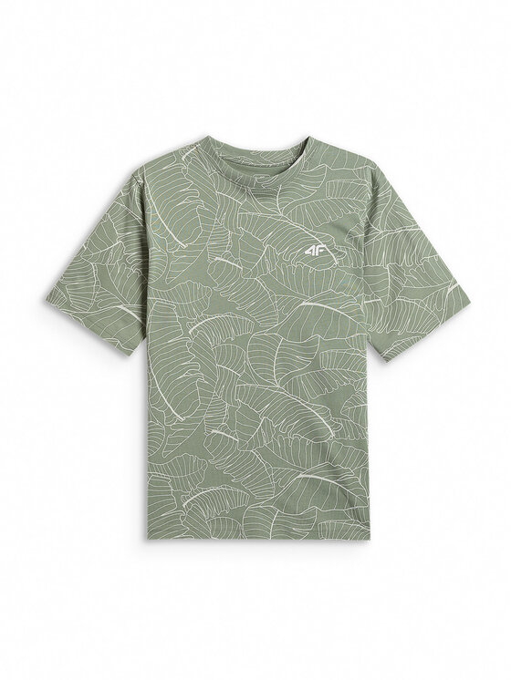 4F 4F T-Shirt BEACHSIDE CHILL Turkusowy Loose Fit