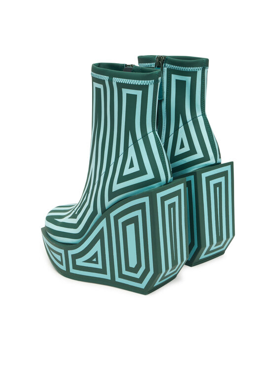 United Nude United Nude Škornji Wa Bootie Hi 1087993382 Zelena