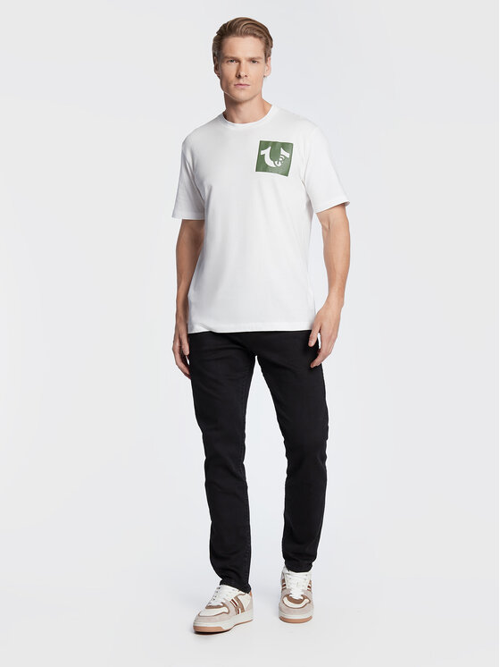 True Religion True Religion Majica 106298 Bela Regular Fit