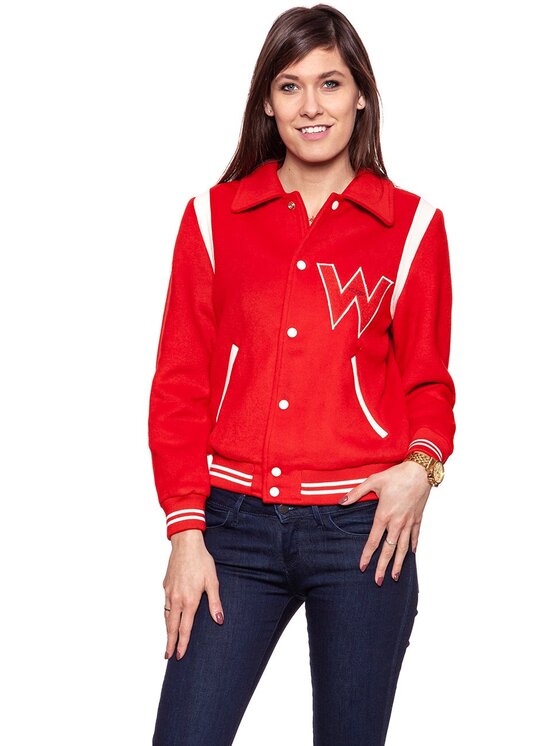 Wrangler Wrangler Kurtka damska BOMBER JACKET Biały Regular Fit