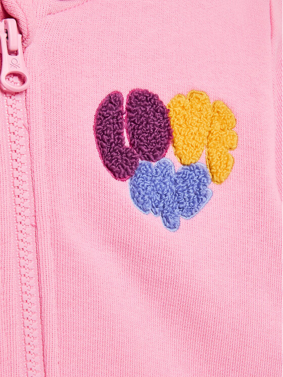 United Colors Of Benetton United Colors Of Benetton Bluza 3J68G501U Różowy Regular Fit