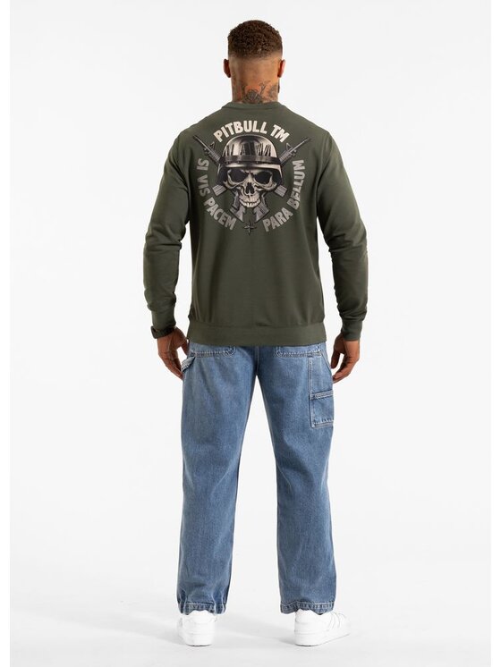PITBULL PITBULL Bluza PARA BELLUM Zielony Regular Fit