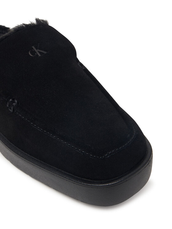 Calvin Klein Calvin Klein Natikači Flatform Mule Suede WL HW0HW03182 Črna