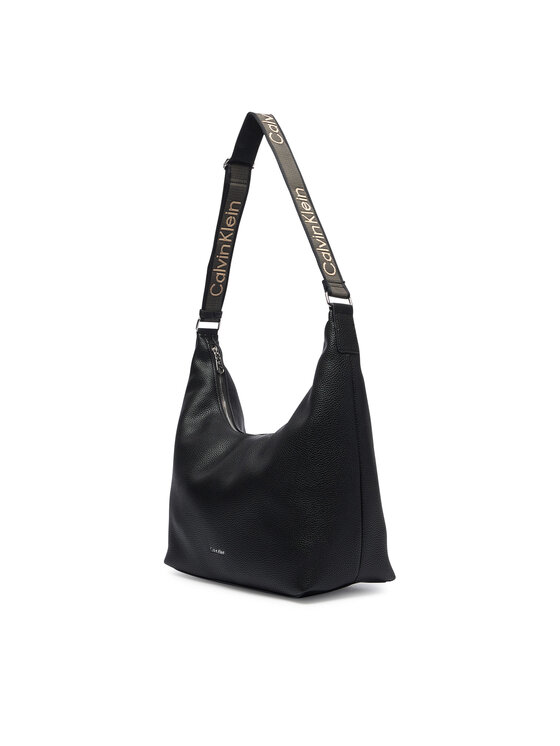 Calvin Klein Calvin Klein Дамска чанта Webbing Strap Md Shoulder Bag LV04F3891G Черен