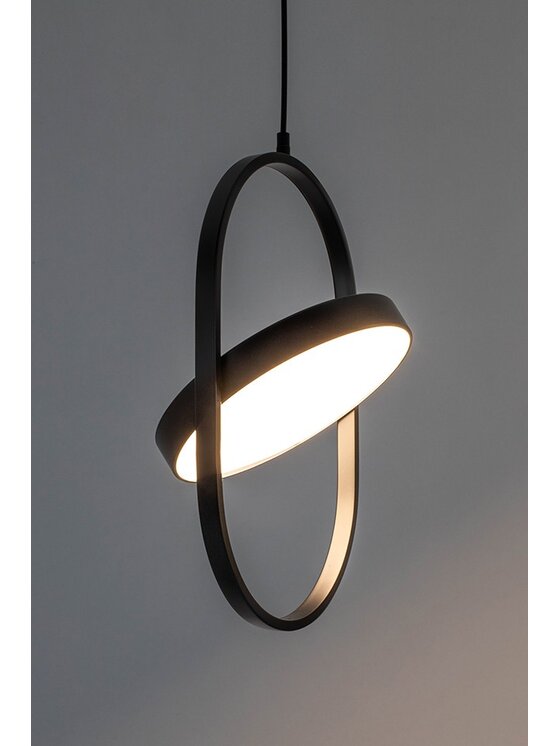 MIAhome MIAhome Lampa wisząca SPINNER 26 czarna Czarny