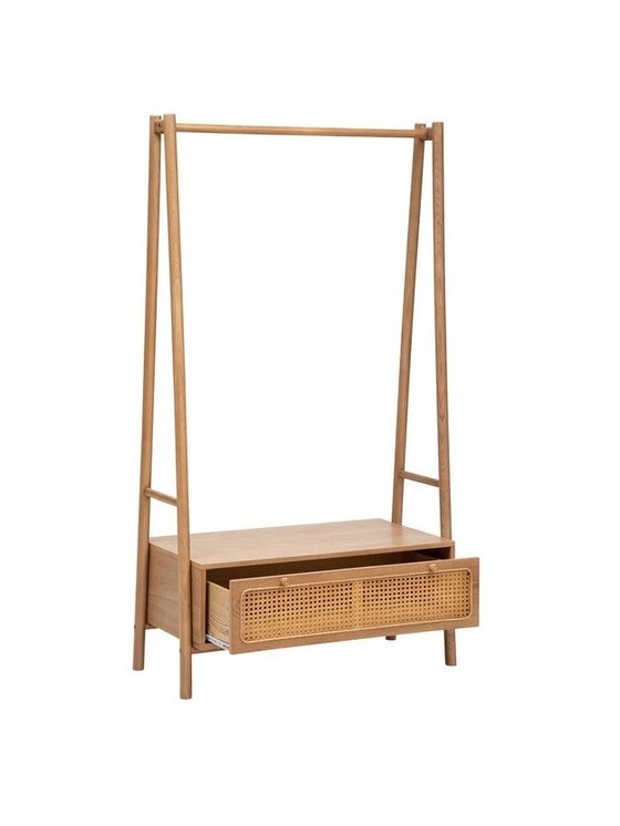 MIAhome MIAhome Wieszak z szafką na buty VIENNESE 162 cm Brązowy