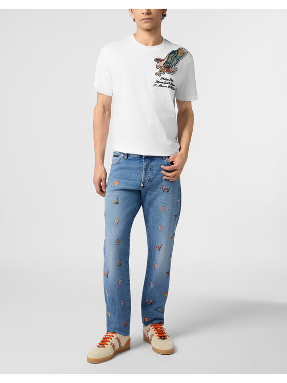 PHILIPP PLEIN PHILIPP PLEIN T-Shirt 29170 Biały Regular Fit