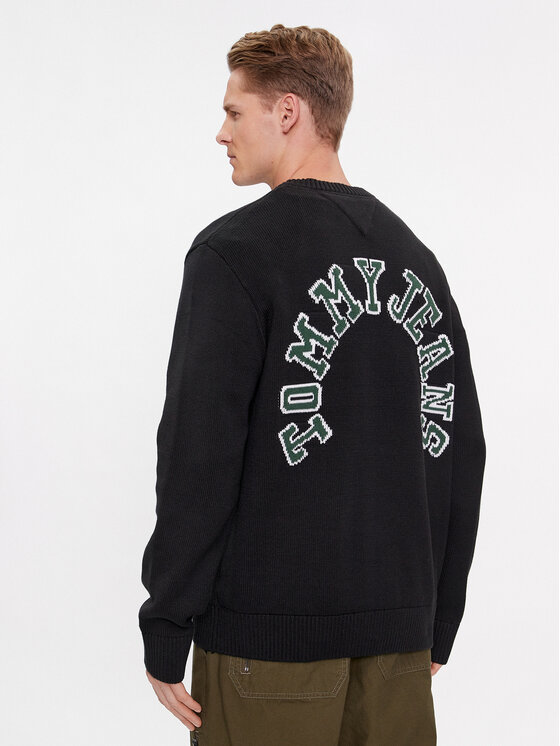 Tommy Jeans Tommy Jeans Светр Arched Graphic DM0DM16784 Чорний Relaxed Fit