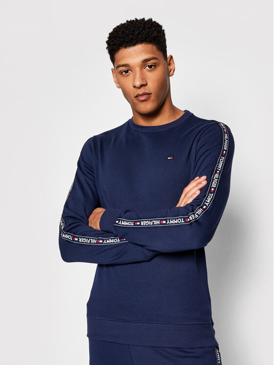 Tommy Hilfiger Džemperis ar kapuci Track UM0UM00705 Tumši zils Regular Fit