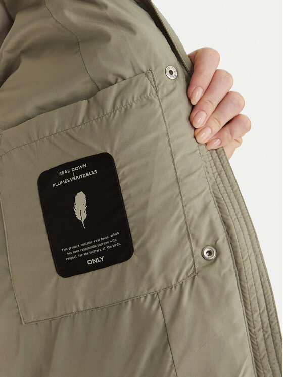 ONLY ONLY Пухено яке Alice 15316455 Зелен Regular Fit