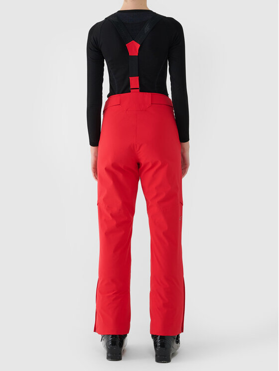 4F 4F Spodnie narciarskie SKI PERFORMANCE Czerwony Regular Fit