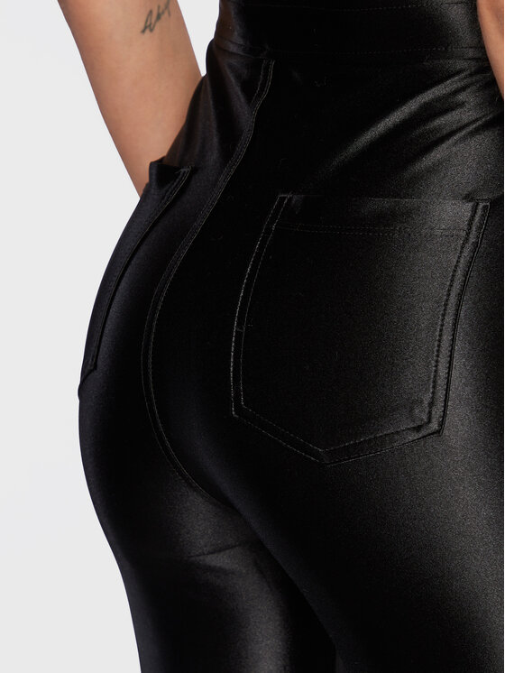 Glamorous Glamorous Штани з тканини YH2505 Чорний Slim Fit