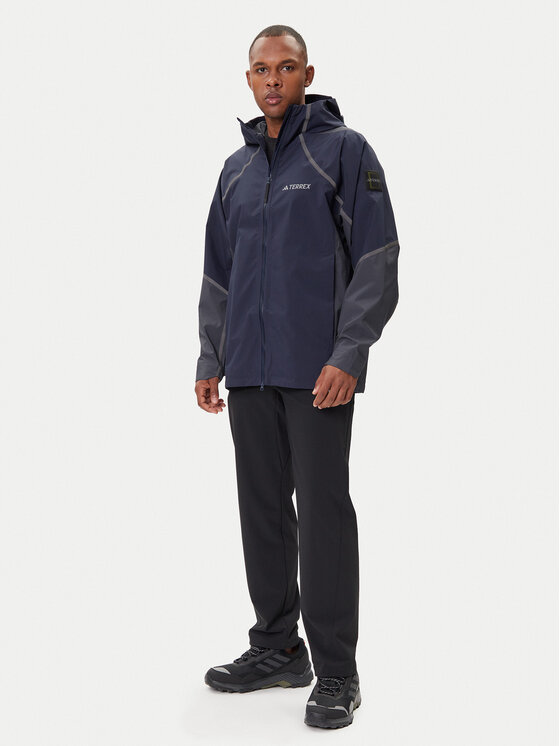 adidas Geacă de ploaie Nat Geo Climaproof KC2343 Bleumarin Loose