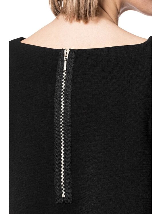 Tom Tailor Tom Tailor Sukienka codzienna O-SHAPE DRESS Czarny Regular Fit
