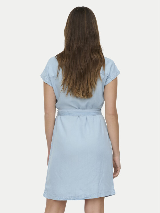 ONLY ONLY Džínové šaty Charis 15363972 Světle modrá Regular Fit