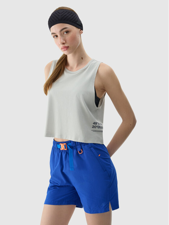 4F 4F Tank top HALNY Szary jasny Regular Fit