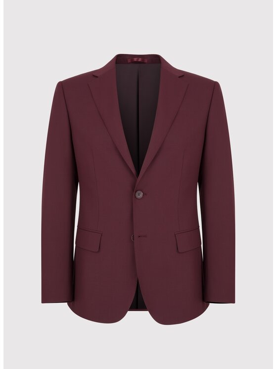 Pako Lorente Pako Lorente Marynarka P24WP-3G-007 Bordowy Super Slim Fit