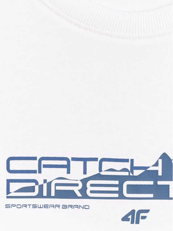 4F 4F T-Shirt TREKKING Biały Regular Fit