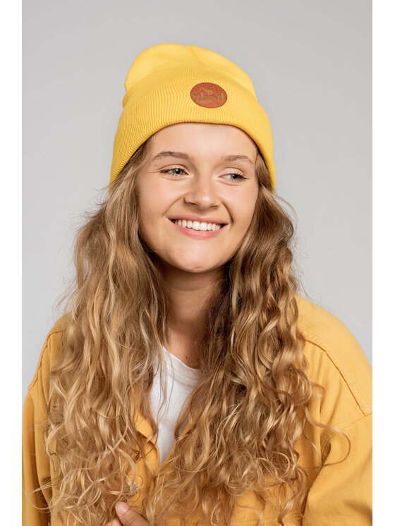 Kabak Kabak Czapka klasyczna beanie Żółty
