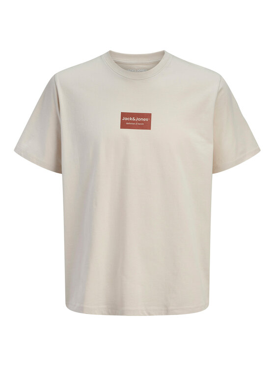 Jack & Jones Jack & Jones Tricou Frank 12288092 Bej Relaxed Fit