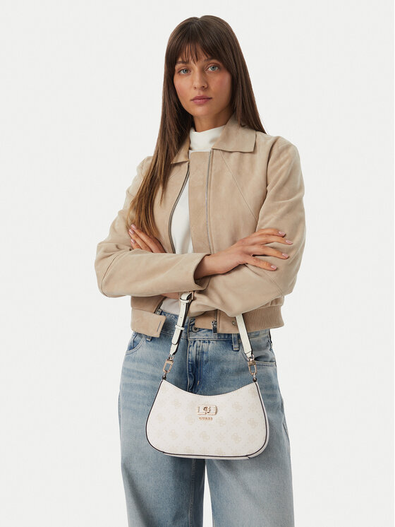 Guess Torbica Emelie Logo HWGP99 28180 Écru