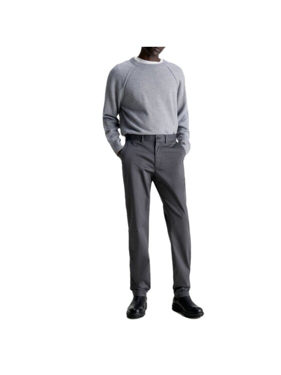 Calvin Klein Calvin Klein Chinosy SATIN STRETCH SLIM K10K110963 Szary Slim Fit