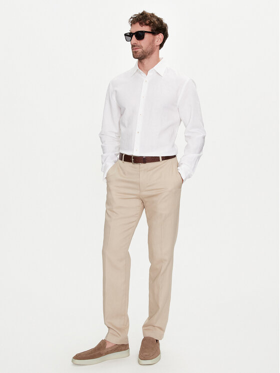 BOSS Boss Camicia C-Hal-Kent-C4-232 50513661 Bianco Casual Fit