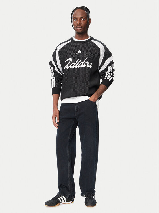 adidas adidas Sweatshirt House Of Tiro Knitted KF4814 Schwarz Loose Fit