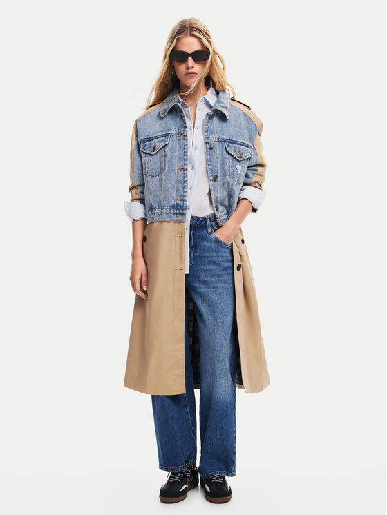 Desigual Desigual Vihmamantel Riga 24WWEWBU Beež Regular Fit