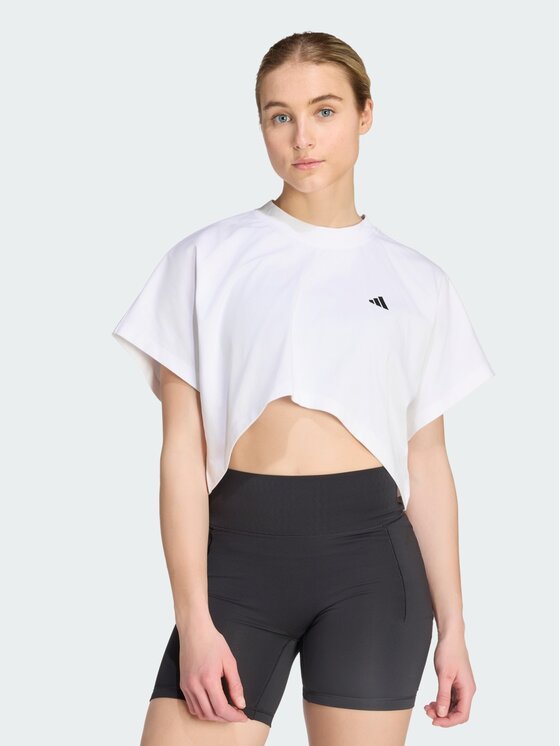 adidas adidas Póló Primelift Workout Graphics T-Shirt KV1570 Fehér Regular Fit