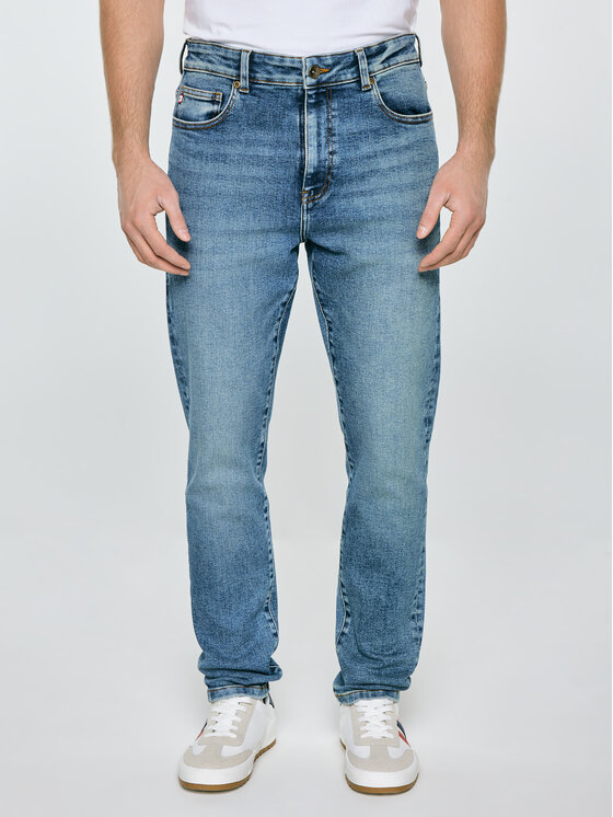 BIG STAR BIG STAR Jeansy QUENTIN Niebieski Tapered Fit