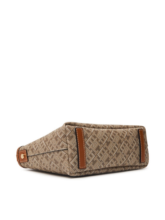 Tommy Hilfiger Tommy Hilfiger Käekott Th Monoplay Mini Tote Le AW0AW18848 Pruun