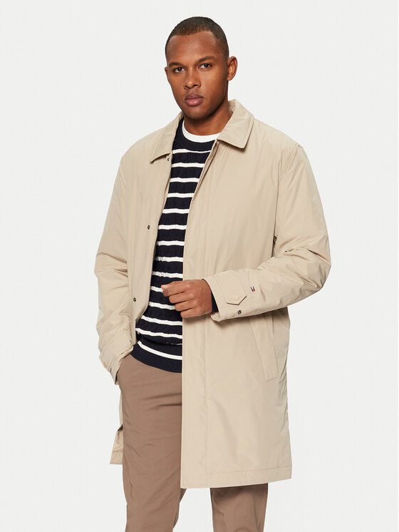 Tommy Hilfiger Tommy Hilfiger Átmeneti kabát MW0MW37651 Bézs Regular Fit