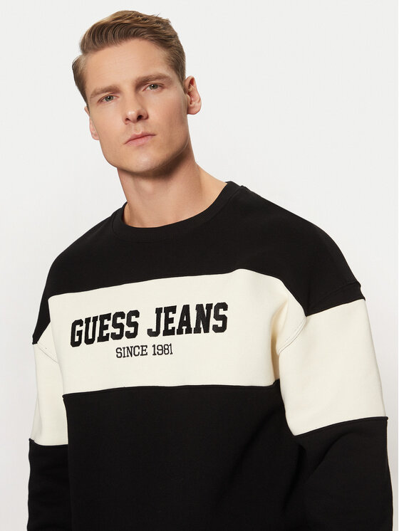 Guess Jeans Guess Jeans Bluză M4BQ39 K9V31 Negru Classic Fit