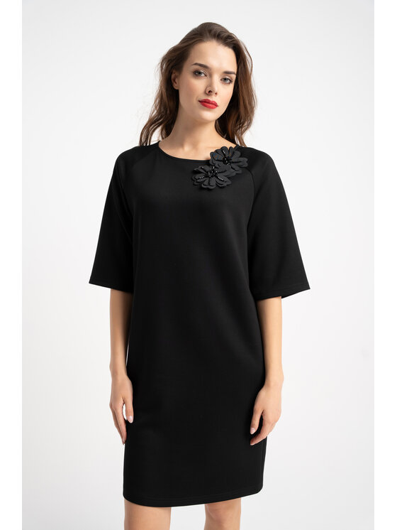 CLICK CLICK Φόρεμα βραδινό 60-6005 Μαύρο Regular Fit