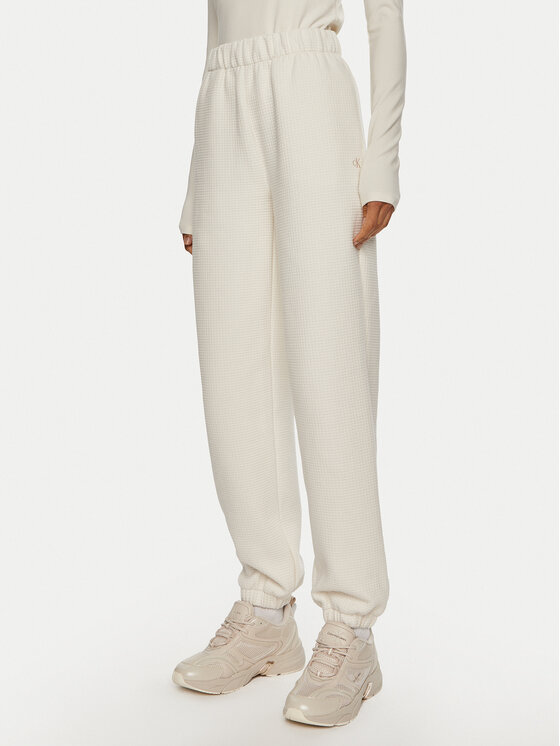 Calvin Klein Jeans Calvin Klein Jeans Pantaloni trening J20J223920 Alb Regular Fit
