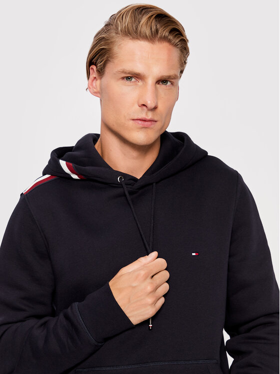 Tommy Hilfiger Sweatshirt Global Stripe MW0MW28183 Dunkelblau Regular