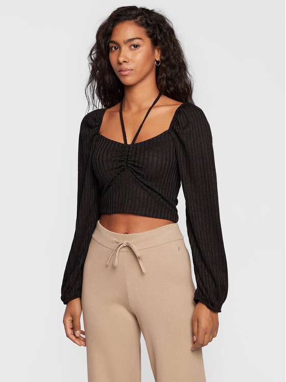 Blusa Amalie 16592 Nero Slim Fit