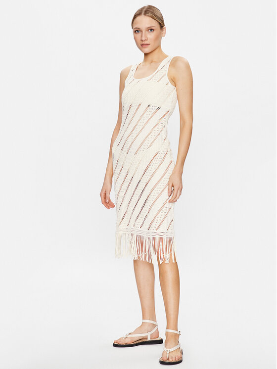 Seafolly Seafolly Strandkleid Marrakesh 54848-CU Écru Slim Fit