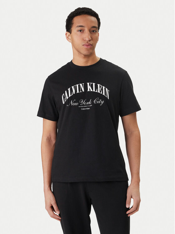 Calvin Klein Jeans Tricou LV04RF820G Negru Regular Fit