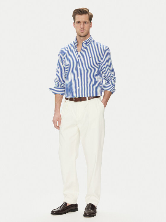 Tommy Hilfiger Tommy Hilfiger Srajca MW0MW39159 Modra Regular Fit