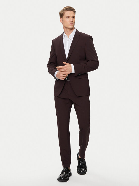 Boss Oblek H-Huge-2Pcs-224 50509485 Červená Slim Fit