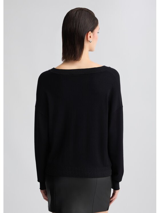Liu Jo Liu Jo Sweter TA5062MS49I22222 Czarny Regular Fit