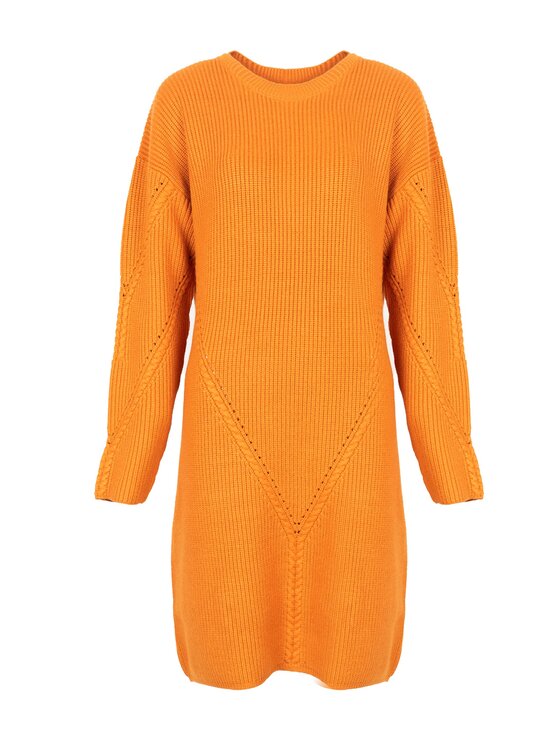 Silvian Heach Silvian Heach Sukienka codzienna PGA22285VE Pomarańczowy Regular Fit