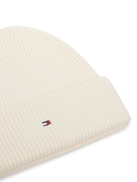 Tommy Hilfiger Tommy Hilfiger Zestaw szalik i czapka AW0AW19136 Kremowy
