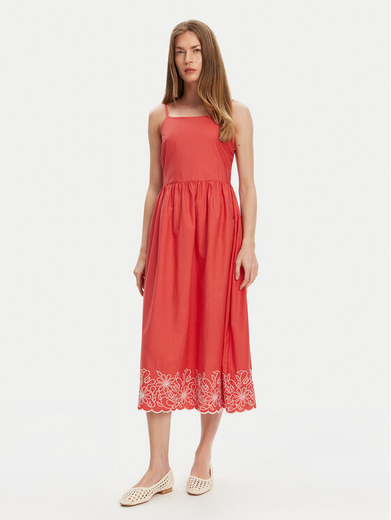 United Colors Of Benetton United Colors Of Benetton Vasarinė suknelė 4KUSDV0B7 Raudona Regular Fit