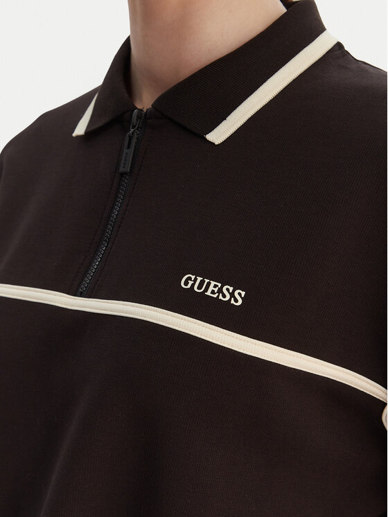 Guess Guess Polo V6GP01 K2945 Brązowy Oversize