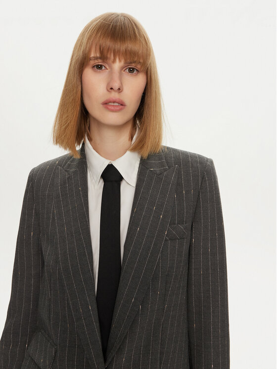 Simona Corsellini Simona Corsellini Sacou A24CPGI008 Gri Regular Fit
