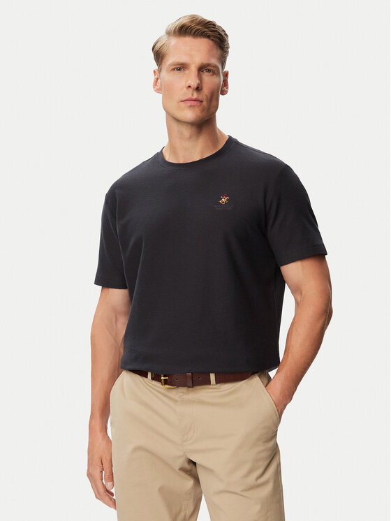 Beverly Hills Polo Club Tricou P-SS26M-TS0002 Bleumarin Regular Fit