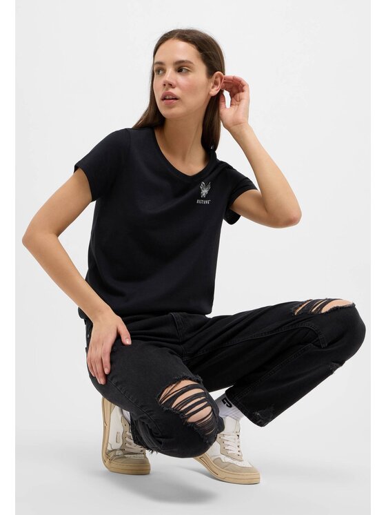 Mustang Mustang T-shirt Alma Nero Regular Fit